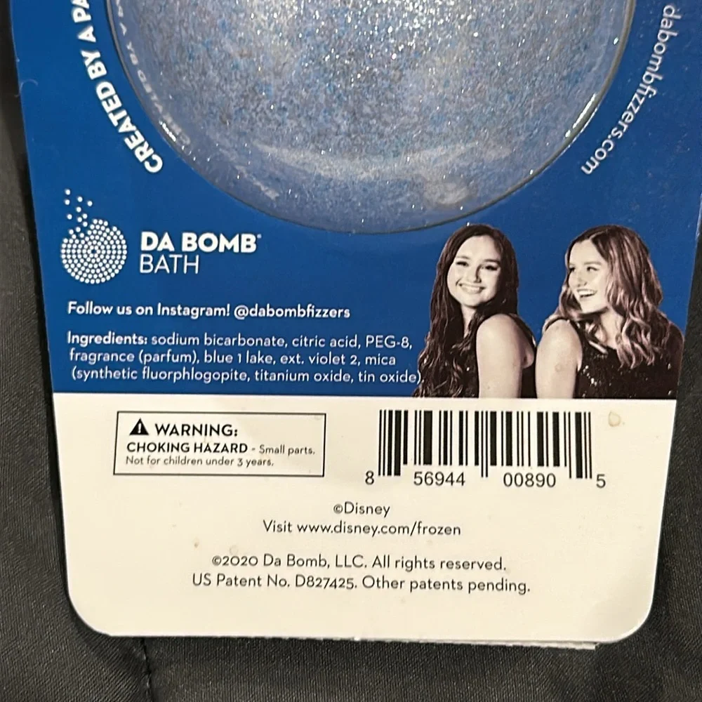 Da Bomb Bath FROZEN II Glitter Bath Bomb Anna Elsa Snow Flower Scent 7oz NEW